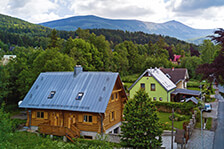 Ferienhaus mit Blick zur Schneekoppe (Riesengebirge)