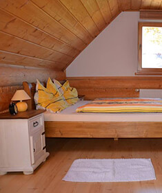 Schlafzimmer im Ferienhaus Riesengebirge Schlafzimmer im Ferienhaus Riesengebirge