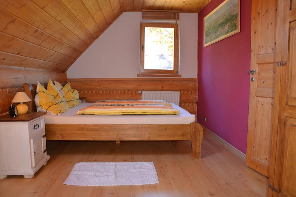 Ferienhaus: Schlafzimmer mit Doppelbett
