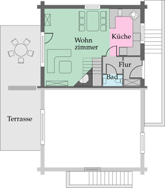Grundriss des Erdgeschosses