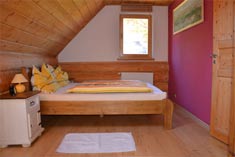 Schlafzimmer im Ferienhaus Riesengebirge